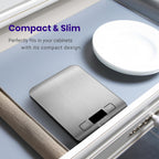 Digital Kitchen Scale for Food Measurement, Grams and Ounces, Capacity 11 lbs