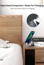 Aluminum Mobile Phone Stand and Desk Holder for iPhone and Samsung Smartphones - Dark Gray