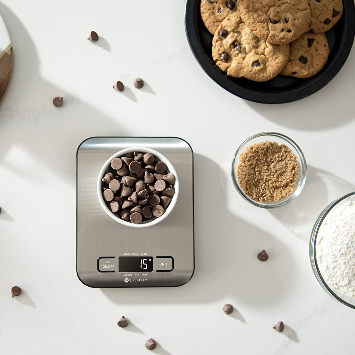 Digital Kitchen Scale for Food Measurement, Grams and Ounces, Capacity 11 lbs
